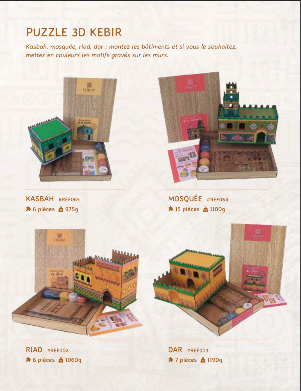 PUZZLE 3D ARCHITECTURE MINI RIAD