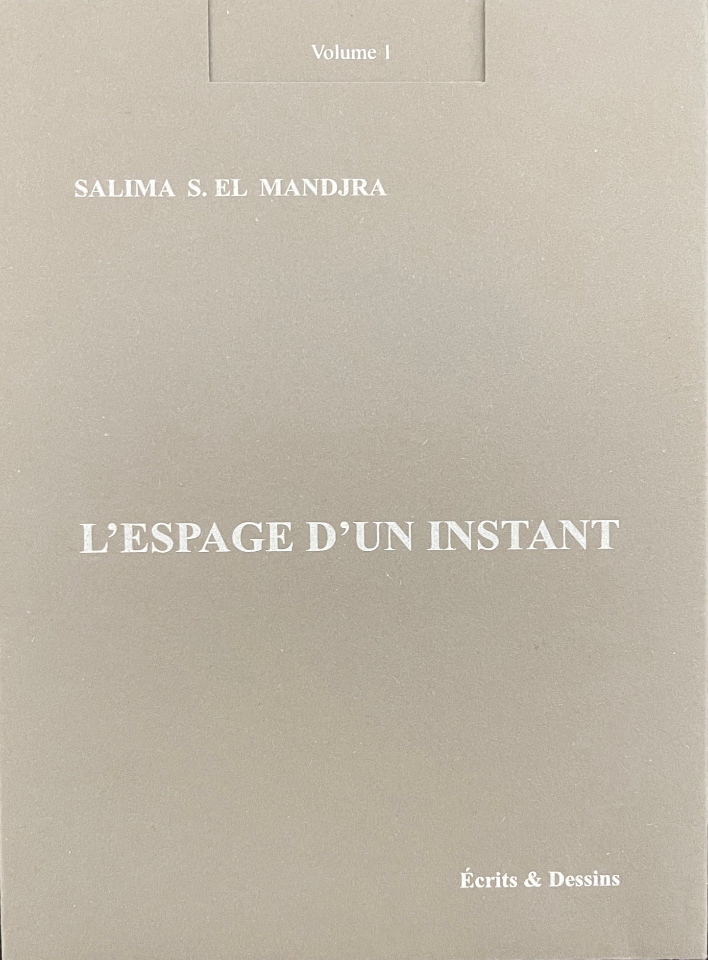 L'espage d'un instant - Auteure Salima S. El Mandjra