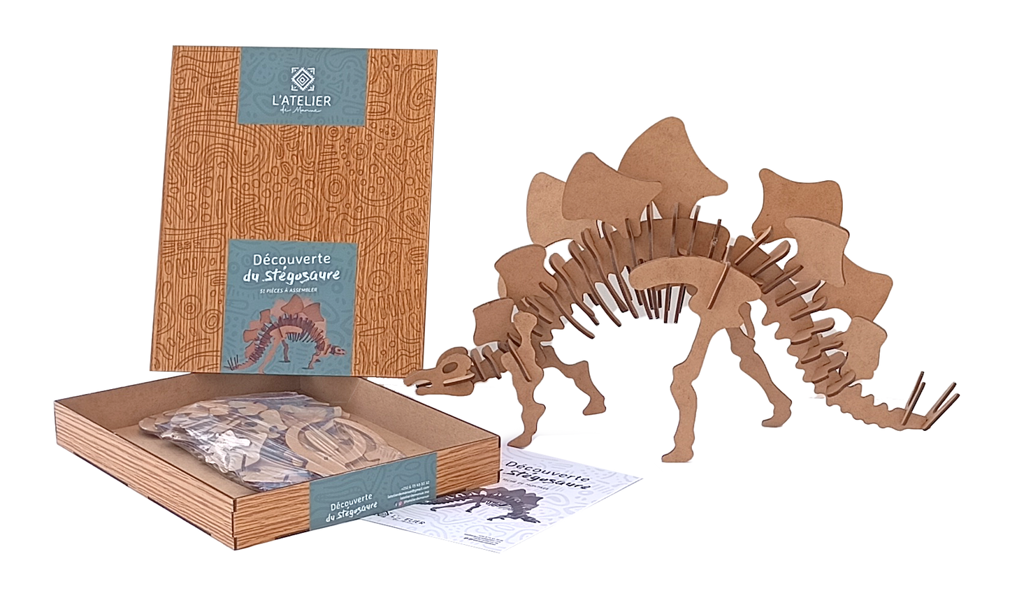 PUZZLE 3D ANIMAUX KEBIR. DEINONYCHUS
