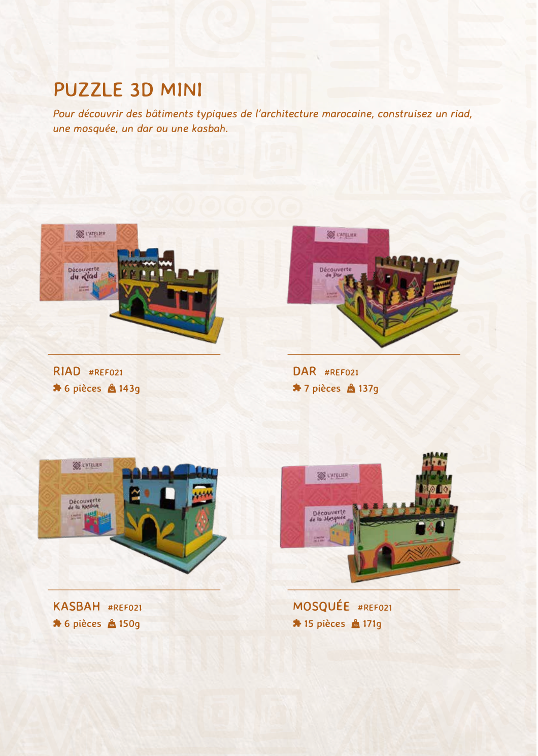 PUZZLE 3D ARCHITECTURE MINI MOSQUEE