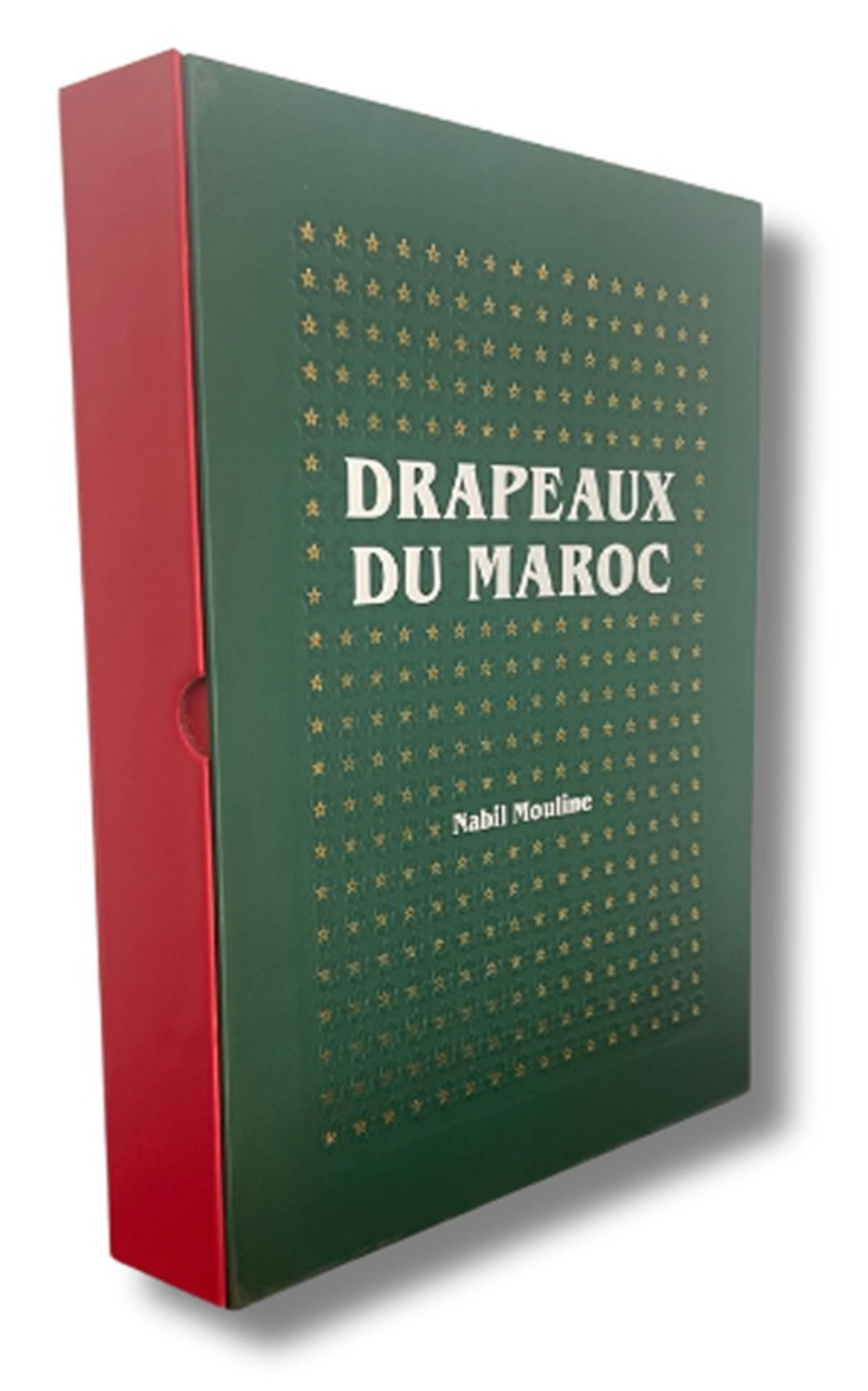 Flags of Morocco in box, one version in Arabic and one version in French