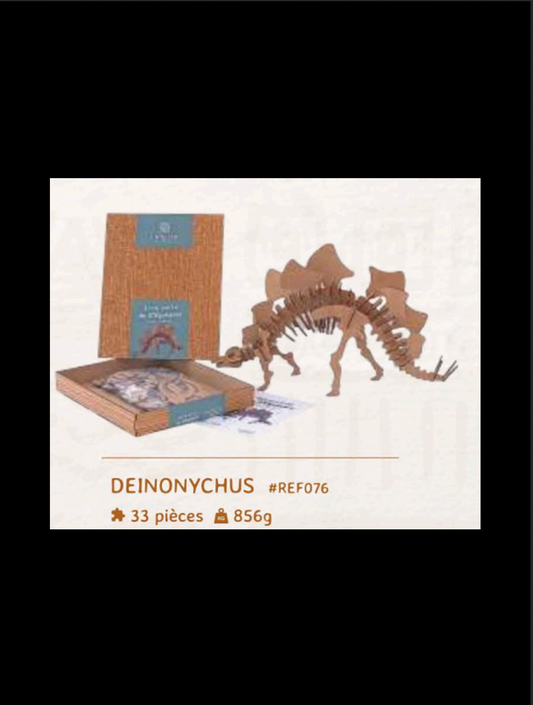 PUZZLE 3D ANIMAUX KEBIR. DEINONYCHUS