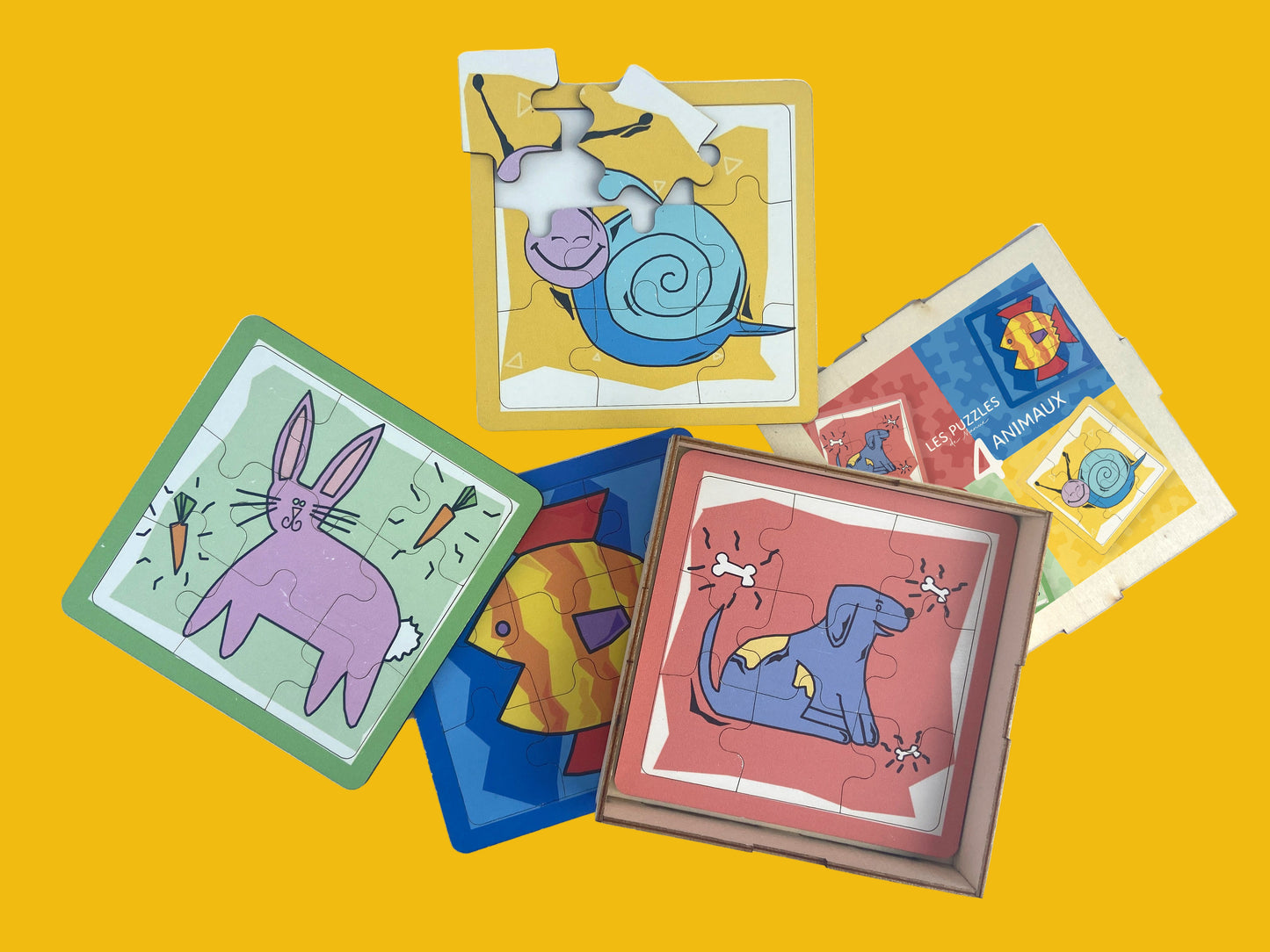 ANIMAUX - PUZZLE 2D POUR LES TOUT-PETITS